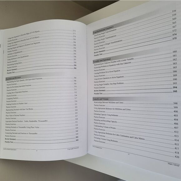 Math 5 SNAP Workbook Education Support Resource #0279 - Picture 9 of 11